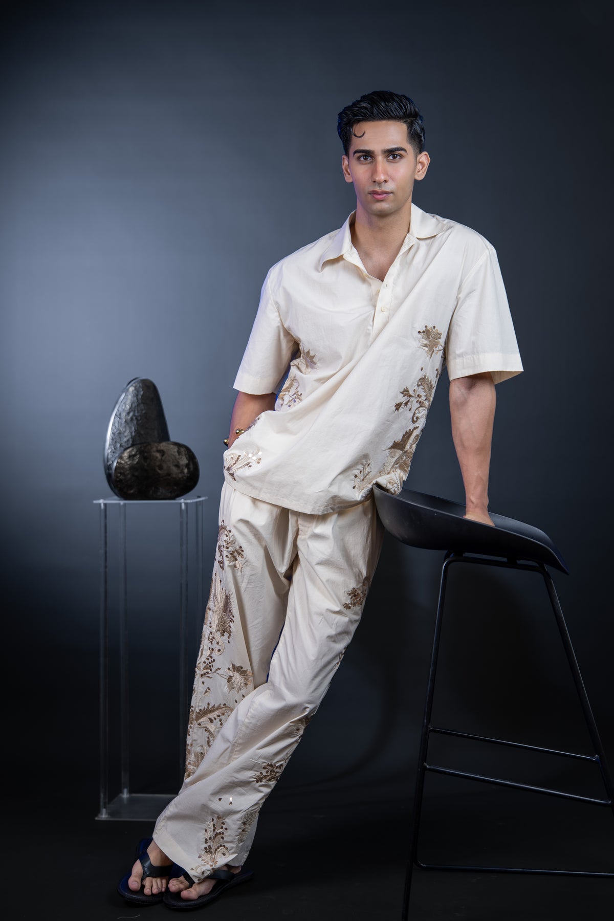 Botanical Embroidered Set